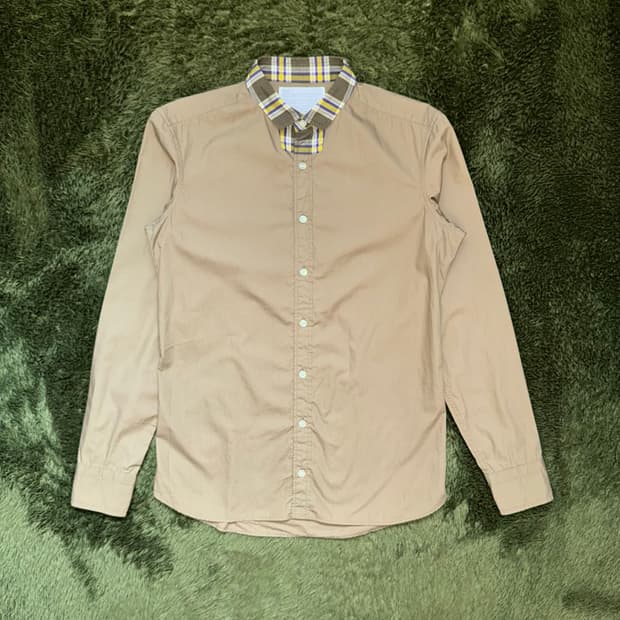 [3] Kolor 컬러 17ss Made in Japan 타탄 체크 칼라