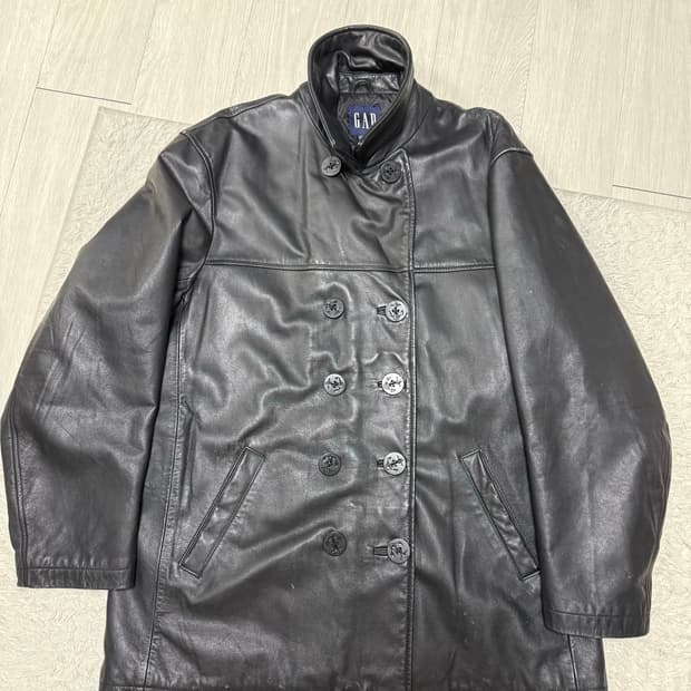 (L) oldgap 올드갭 레더 피코트