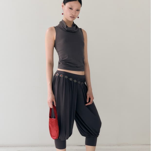 몸서울 Glaze capri pants Shadow
