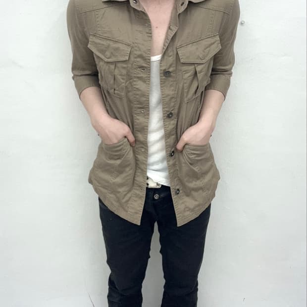 Tornado mart beige brown short jacket