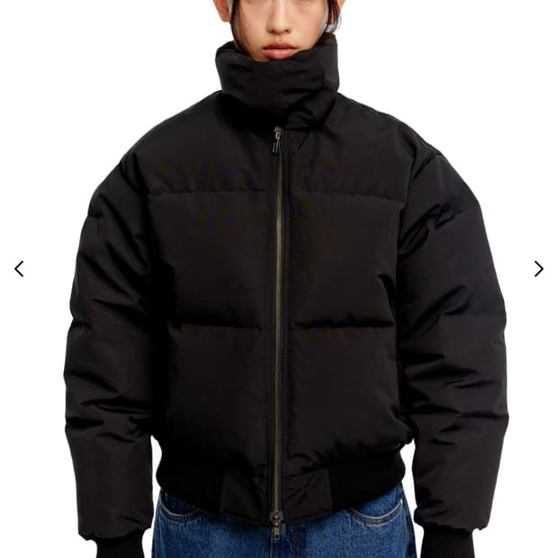 ERA 숏 패딩 COLLAR SNAP MATTE DOWN JACKET