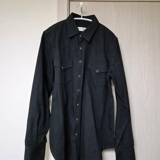 생로랑 블랙 웨스턴 셔츠 유일매물