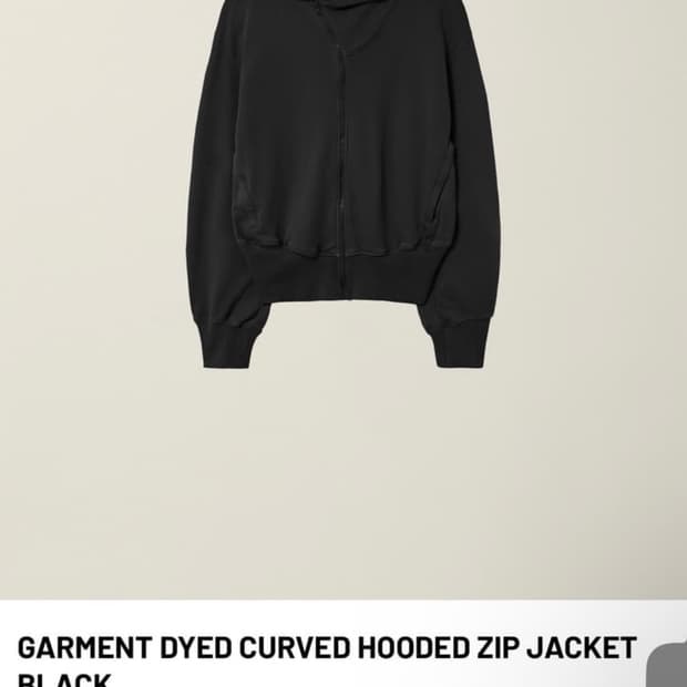 누마레 커브드 후드집업xl