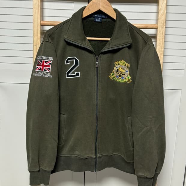 폴로 랄프로렌 잉글랜드 빅로고 코튼 자켓