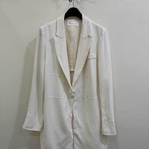 잇미샤 화이트 롱자켓 정품