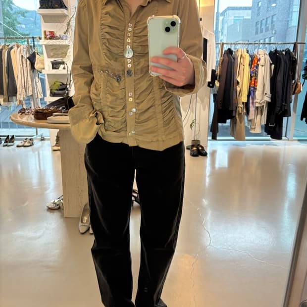 Bottega Shirring Blouse