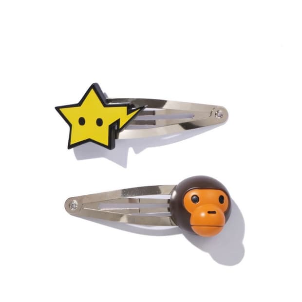 [국내배송/미개봉새상품] bape 베이프 마일로 스타 헤어핀