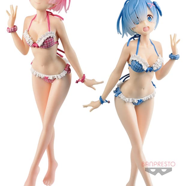 리제로 렘 람 피규어 일괄