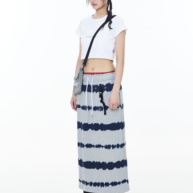 미치코 런던 타이다이 트레이닝 벨트 포인트 스커트 무신사 빈티지 