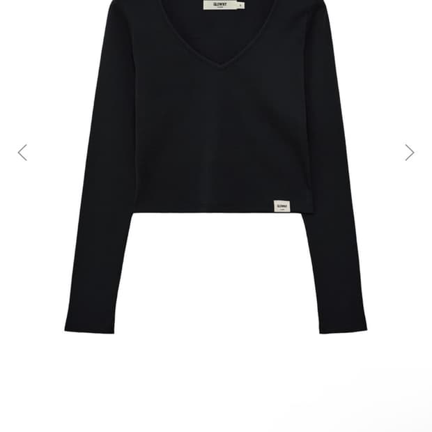 글로니 클래식 브이넥 롱슬리브 