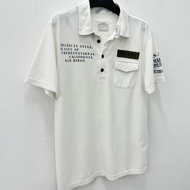 NONE vintage camo point pk tee