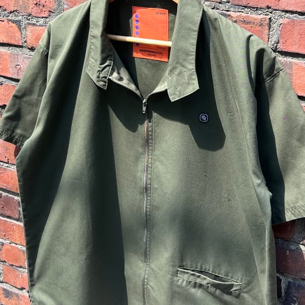 Neighborhood Old Zip up Shirt Jacket