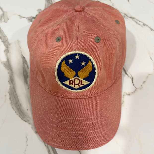 [OS/미품] RRL 윙로고 볼캡 핑크
