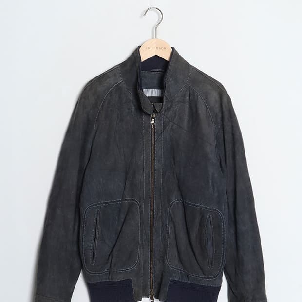 CINQUANTA Lambs Suede Zip Blouson