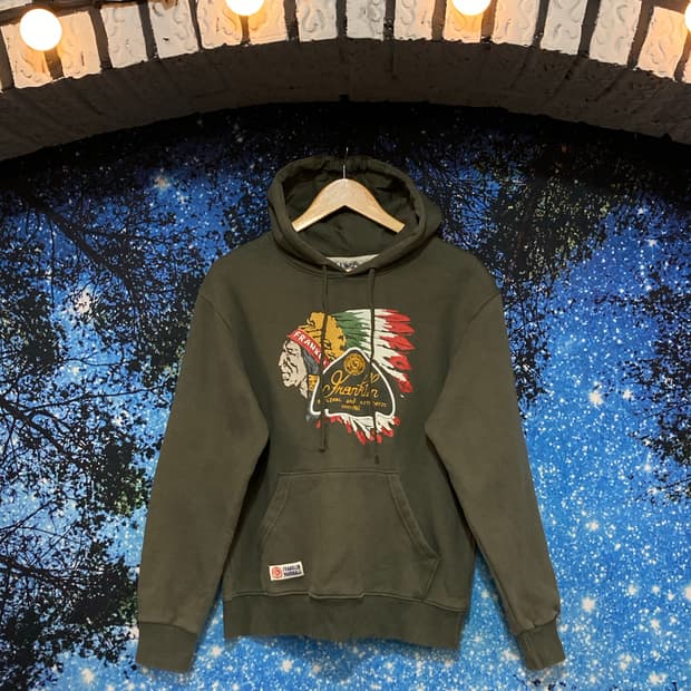 ⚜️빈티지 프랭클 인디언 그래픽 후드티