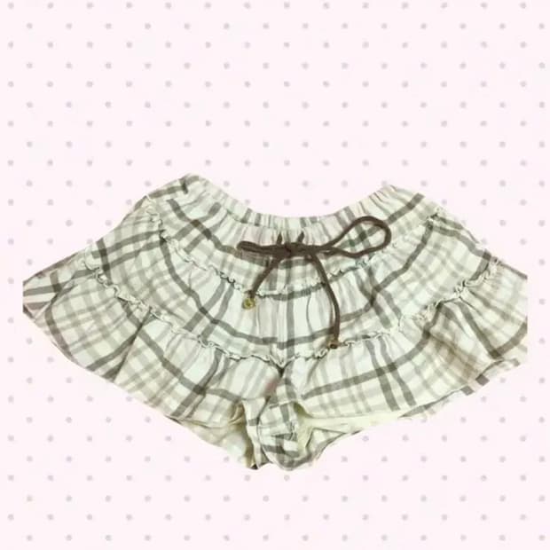 리즈리사 라떼갸루 큐롯 미니 스커트 빈티지 일브 히메갸루