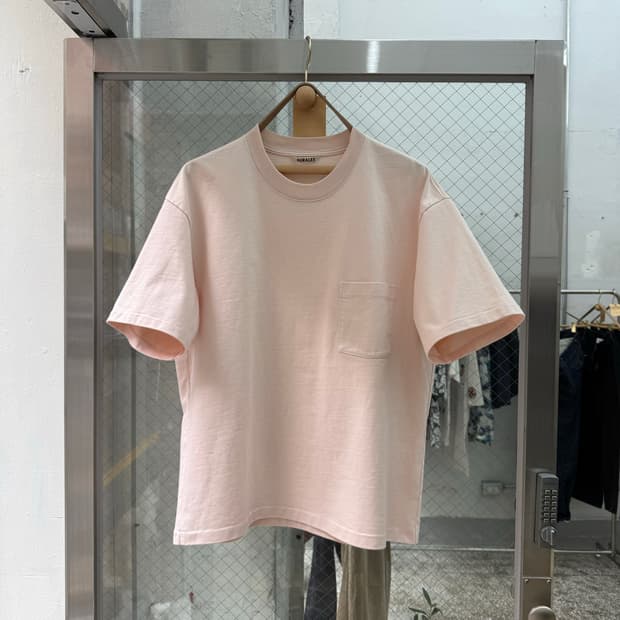 AURALEE High Gauge Pocket Tee