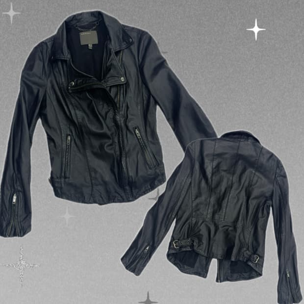 Muubaa  Lambskin 양가죽 100% 쇠맛 라이더 자켓