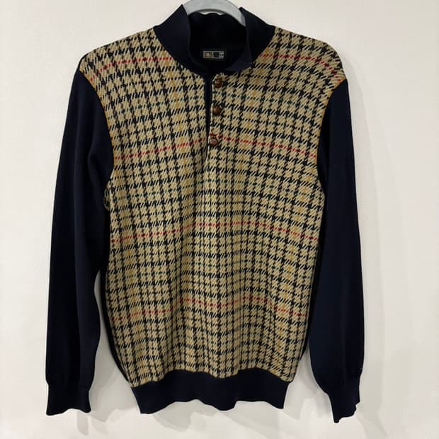 닥스 하운드투스 체크 패턴 니트 L