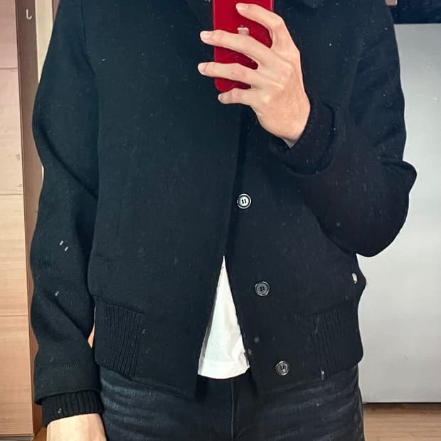 블레스 트윌 봄버 자켓