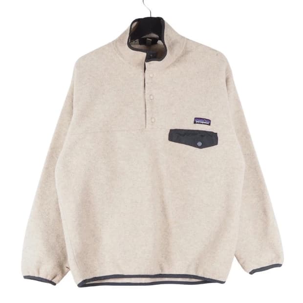 90s 멕시코 파타고니아 신칠라 스냅-T 오트밀헤더