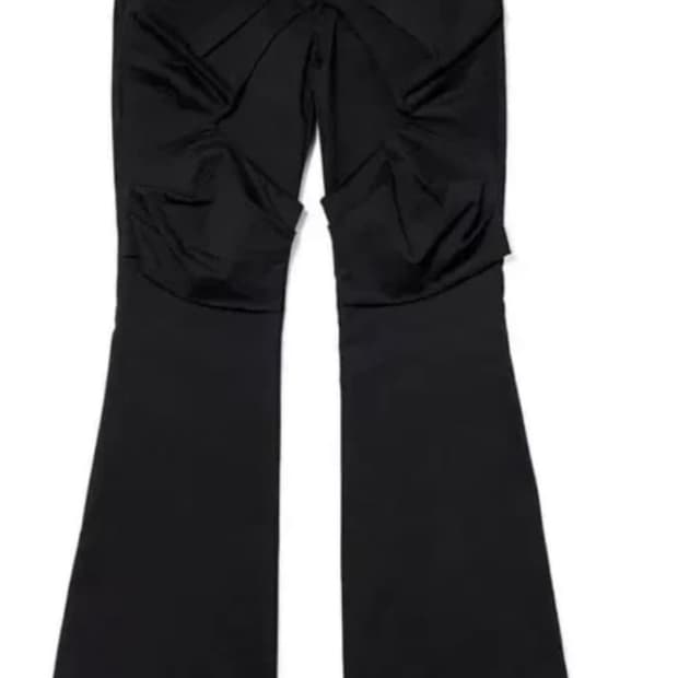 오픈와이와이 개더드 부츠컷 팬츠 gathered bootcut