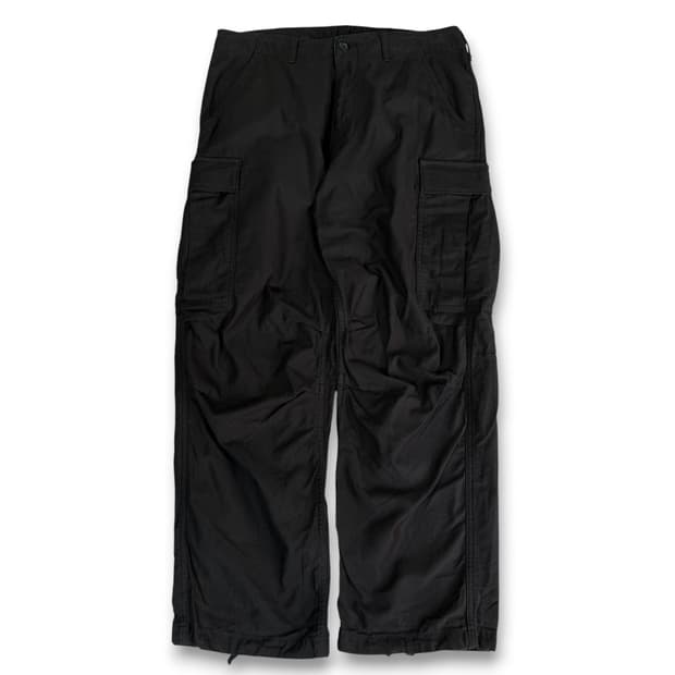 알파 인더스트리 블랙 BDU 카고 팬츠 L