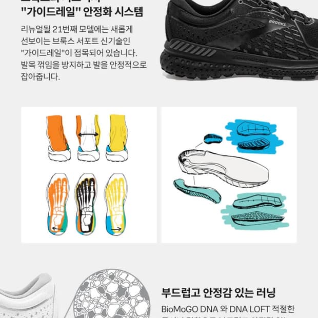 브룩스 아드레날린GTS 21 판매 사이즈 275판매