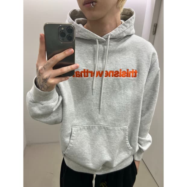 디스이즈네버뎃 로고 후드티 r4345