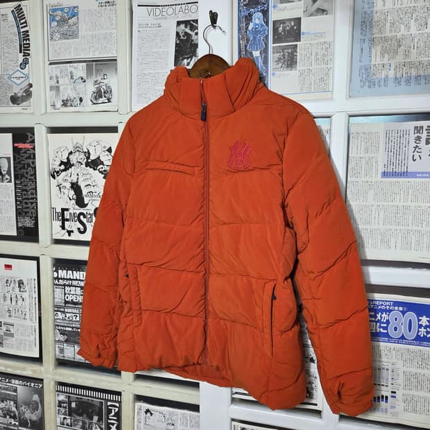 MLB 뉴욕양키스 오렌지 덕다운 패딩