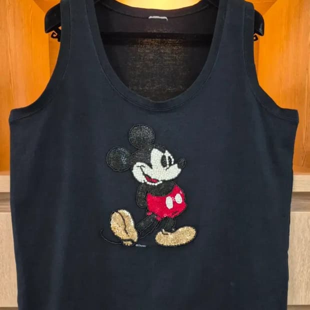 Mickey Mouse Spangled & Beaded Tank 