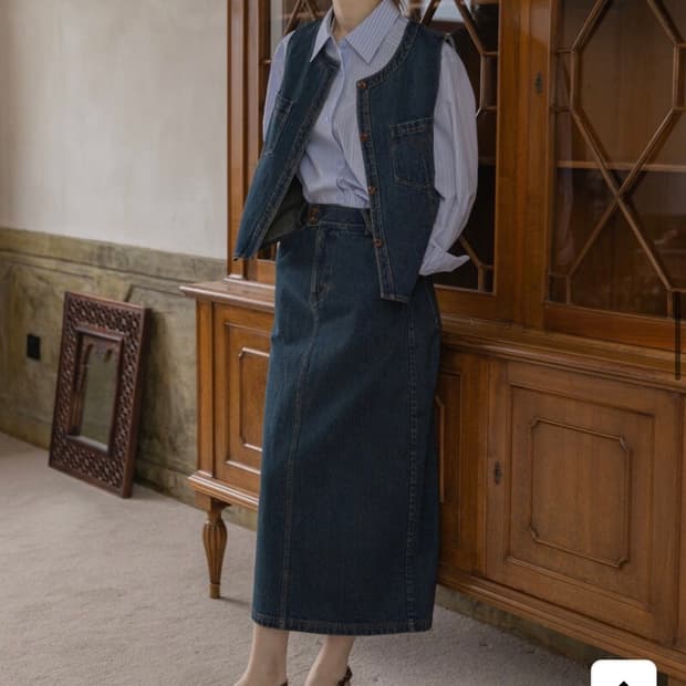르니나 데님 스커트 청치마 