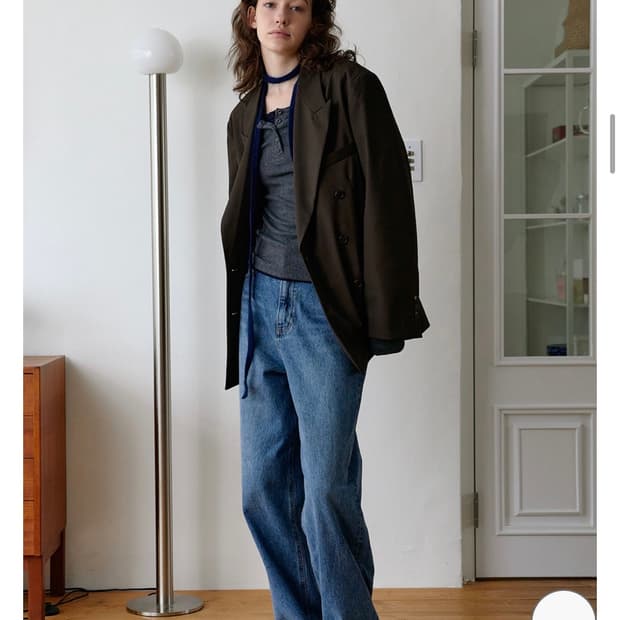 브렌다브랜든서울 peaked lapel double jacket