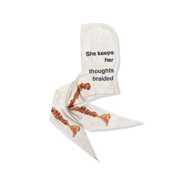 Blaze Print Knit Scarf Hat