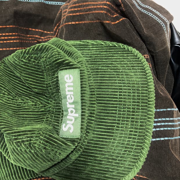 슈프림 코듀로이 캠프캡