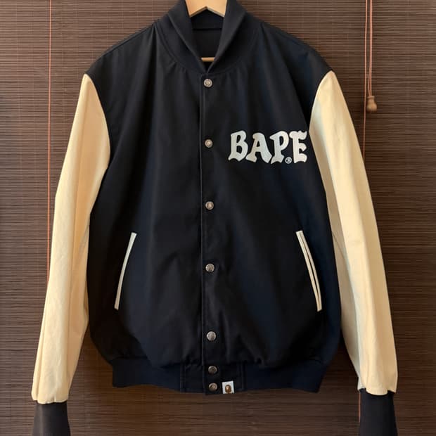 Bape Logo Varsity Jacket 베이프 바시티 자켓