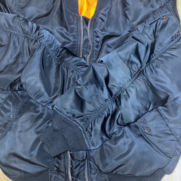 알파인더스트리 ma-1 네이비 