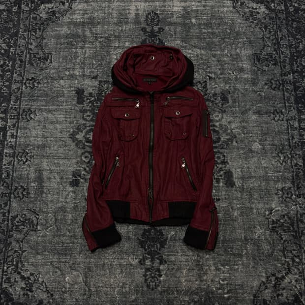 In the attic red coating bono jacket