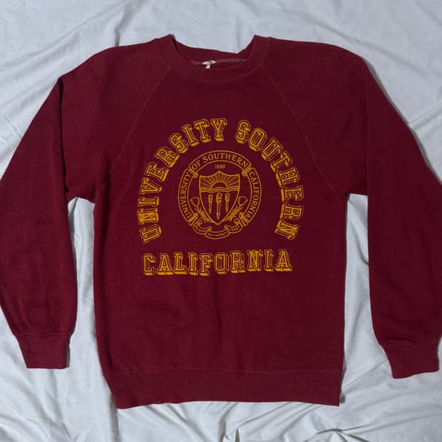 70s usa collegiate pacific 대학 스웨트셔츠 