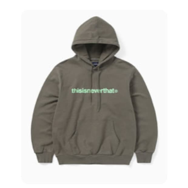 디스이즈네버댓 T-Logo LT Hoodie Dark Mocha
