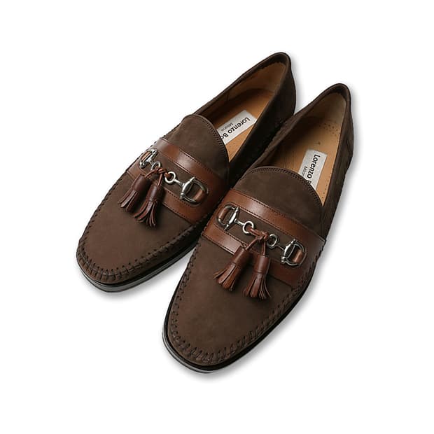 로렌조 반피 [Lorenzo Banfi] 누벅 레더 밀라노 테슬 로퍼