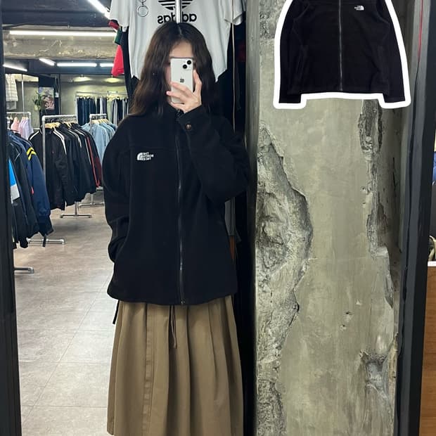 노스페이스 플리스 자켓 블랙 L #csz2546