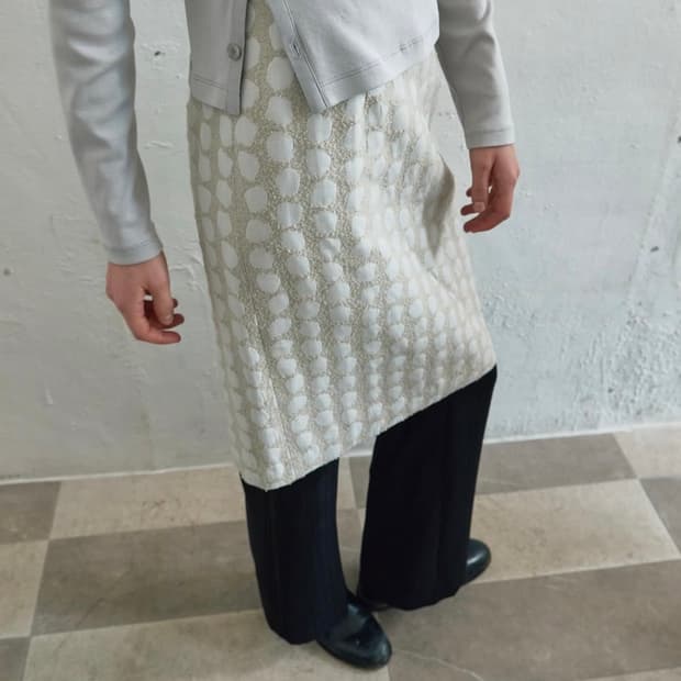 Nothingeverything pebble jacquard midi