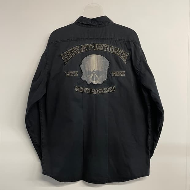 할리 데이비슨 스컬셔츠