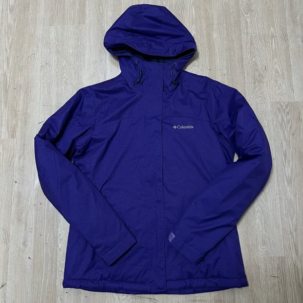 컬럼비아 로고 후드 바람막이 자켓 M/95 