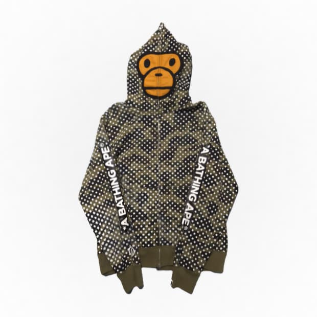 베이프 × 죠슈아 비데스 마일로 페이스 풀 후드집업 XL 할인