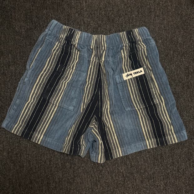 [XL] 스투시 x 테클라 테리 쇼츠 멀티 스트라이프