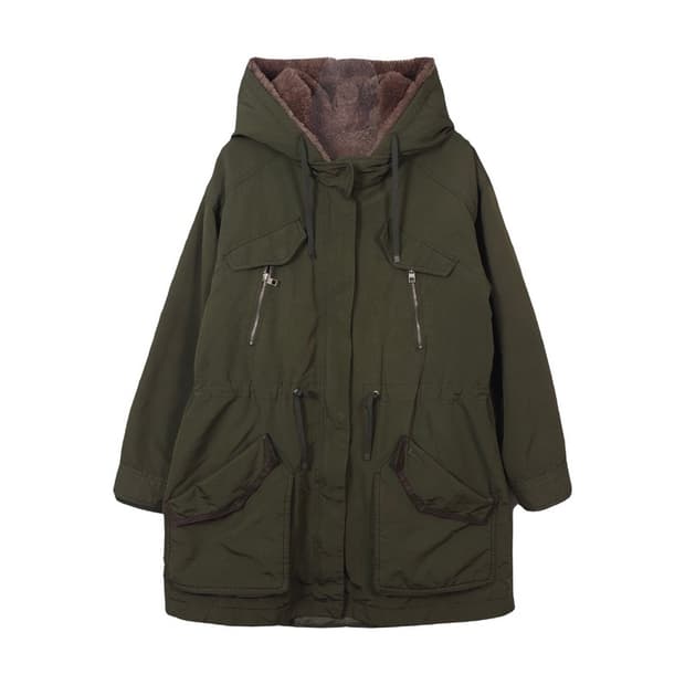 버커루 오리지널 빈티지 헤비 퍼 야상 M