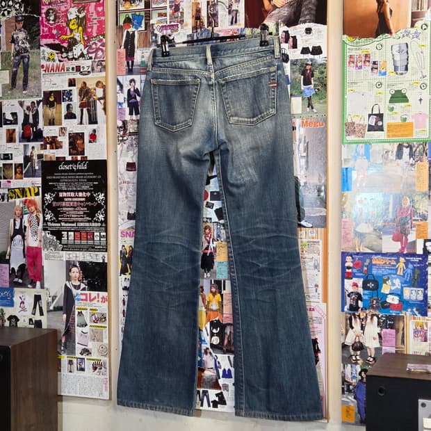 디젤 연청 워싱 부츠컷 데님 팬츠