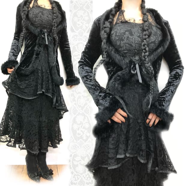 black gothic fairy set 